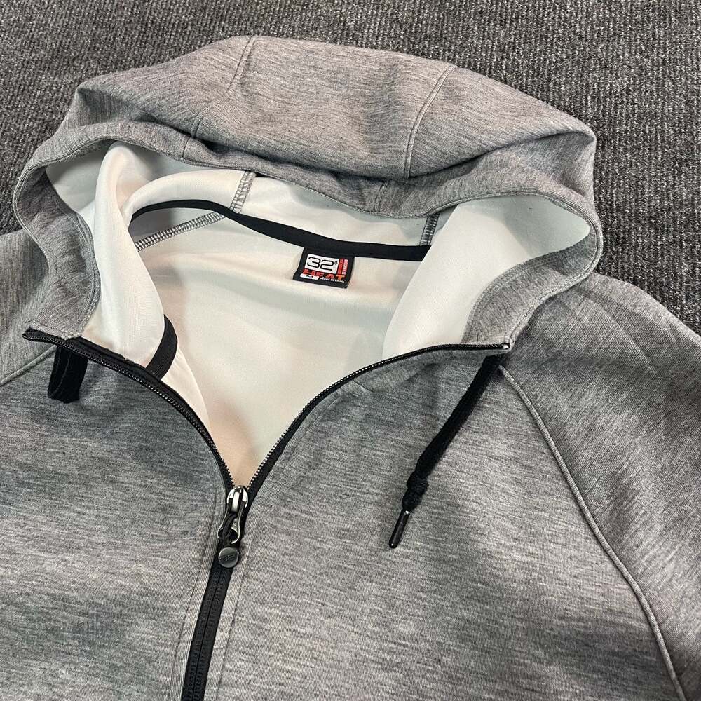 32 Degrees Heat Mens Grey Full Zip Hooded Sweatshirt Size M